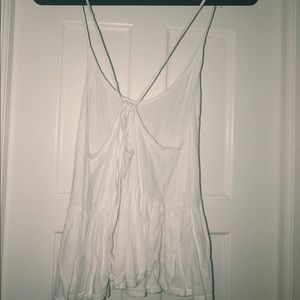 White free people tank